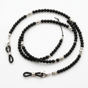 Avelqo Artisan Black Beaded Eyewear Cord